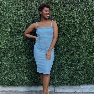 Baby Blue Cocktail Dress